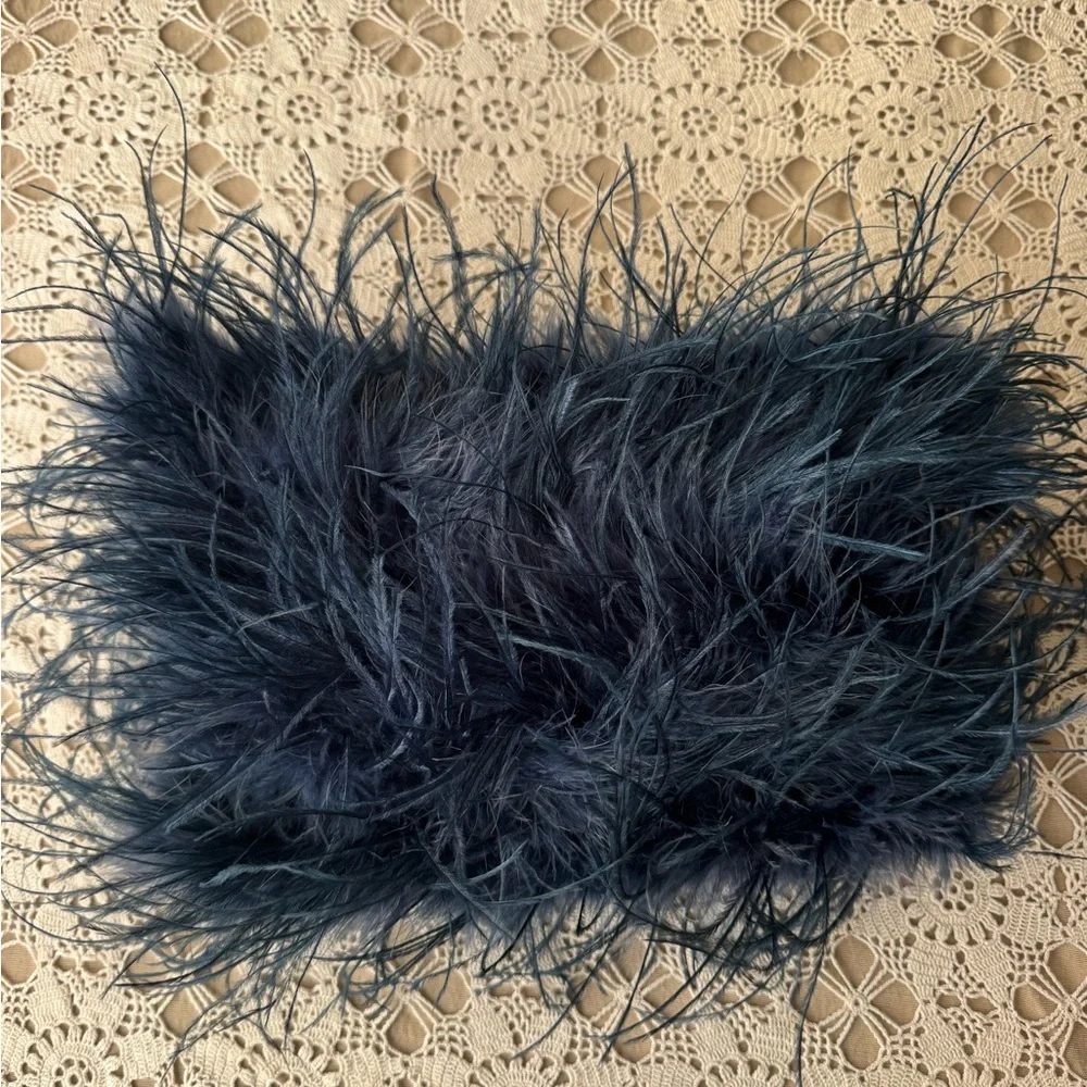 Donna Karan Midnight Feather Accent Pillow Size: 12” x 7” each - Picture 2 of 10